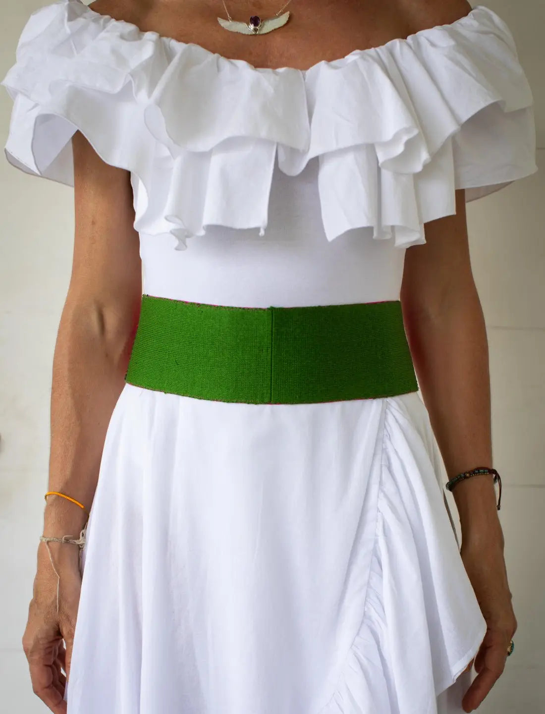 Natures Continuity Embroidered Belt - Earth Wisdom Collection