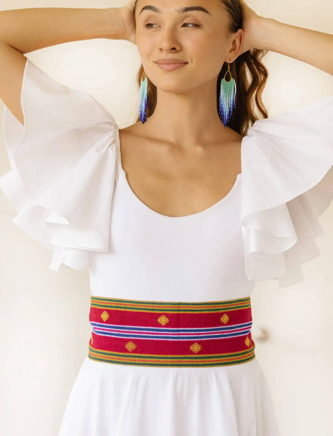 Temple Starlight Embroidered Belt - Earth Wisdom Collection