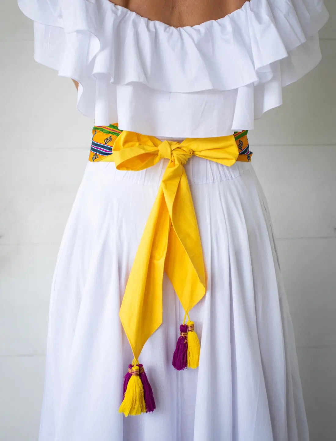 Yellow Celestial Sun Belt back
